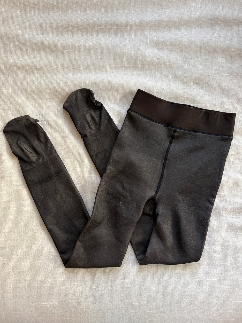 Black Fleece Lined Stretch Leggings - Comfortable Everyday Bottoms